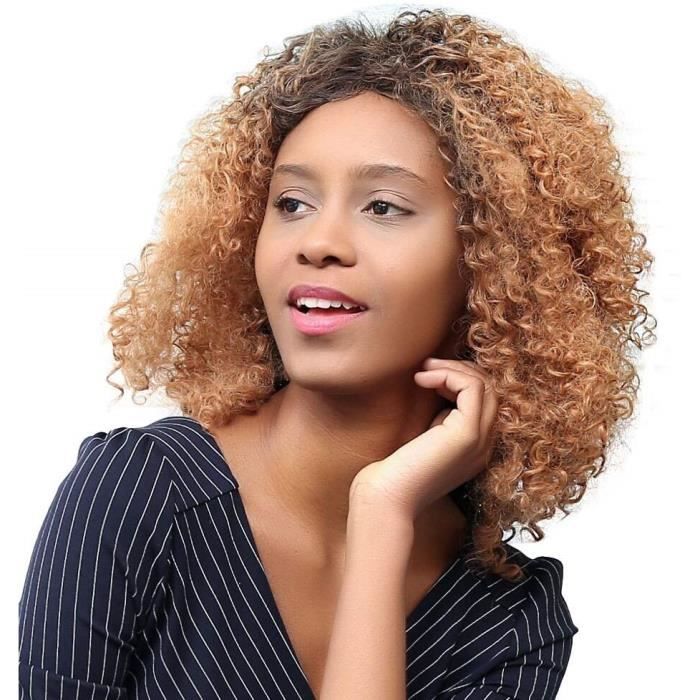 perruque synthétique afro