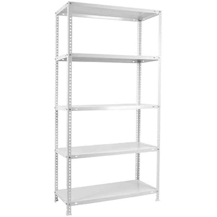 Étagère de Rangement - SIMON RACK - 5 Niveaux - Capacité 75 kg - Métal - Dimensions 1800x800x400 mm