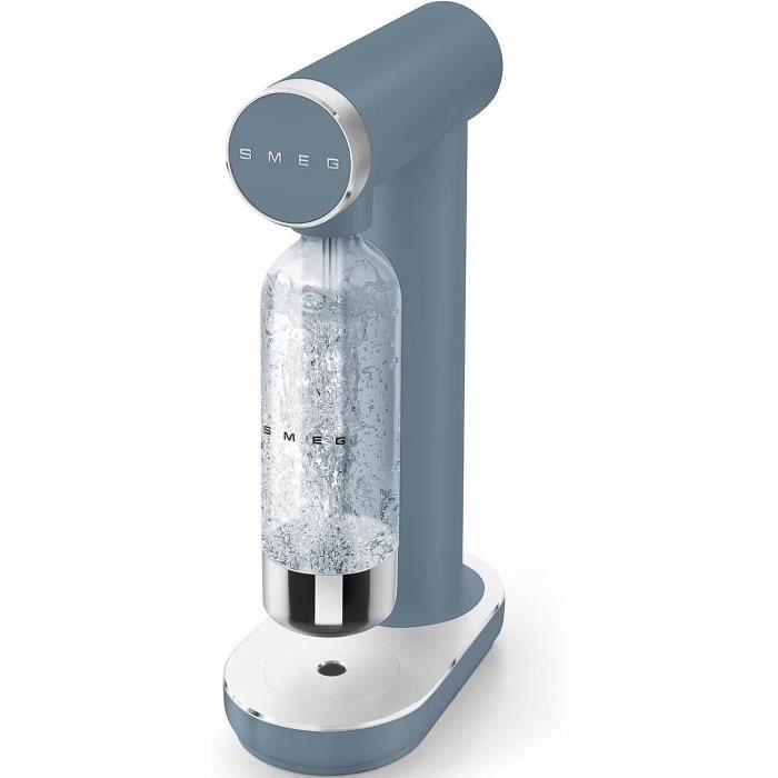 Smeg Machine à Eau Gazeuse et à Soda SKC01SBMavec Bouton de Contrôle de Gazéification et EgouttoirBouteille de 800 mlBleu Orag