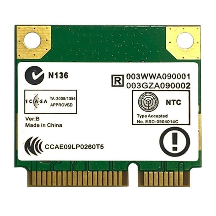 RTL8822CE Carte RéSeau Gigabit Double FréQuence Wifi Bluetooth 5.0 Mini ...