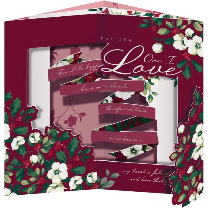 Carte De Noël Romantique « À Celui Que J'aime » - Couple Sous Parapluie, Xpress Yourself