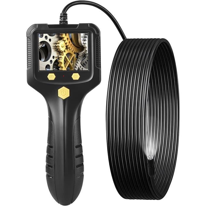 Endoscope Caméra D'inspection HD 1080P - 6.35mm - 2 Voies 210° - Pour Android/iOS - Neuf