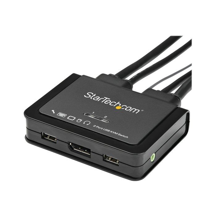 Commutateur KVM - STARTECH - SV211DPUA4K - 2 Ports - 4K 60 Hz - Audio 35 mm