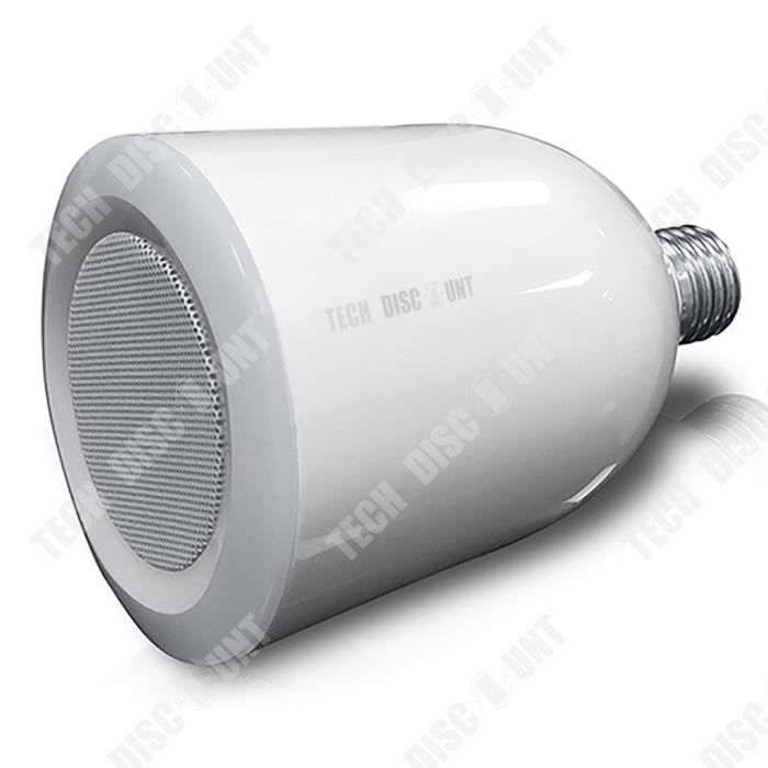 TD® Haut-parleur bluetooth sans fil 2 en 1 lumiere LED lecte