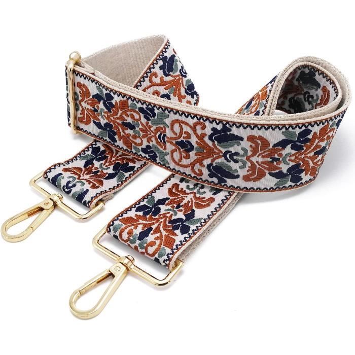 Sangle Bandoulière Pour Sac Dresime - 5cm Large, Réglable 80-130cm, Design Léopard - Accessoire Mode DIY