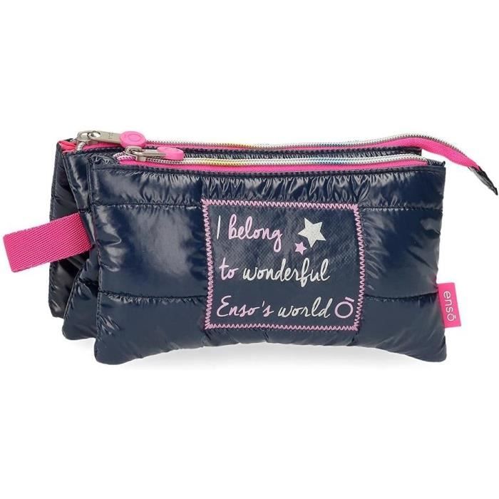 Pepe Jeans Miri Trousse Triple Rose 22 X 12 X 5 Cm Polyester