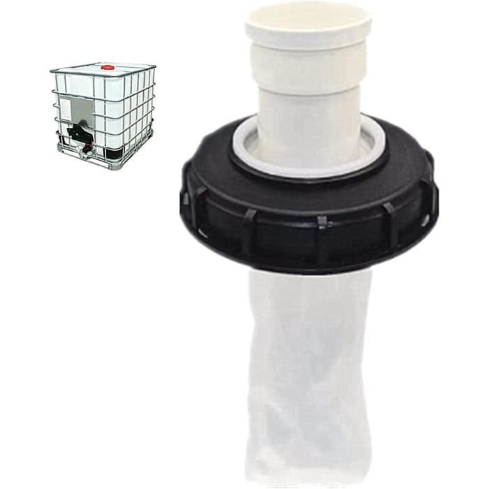 Filtre à 90° Pour Réservoir IBC 165 Mm - Accessoire DN150 Nylon Avec Maille Lavable, Idéal Pour Récupération Eau De Pluie & Industries