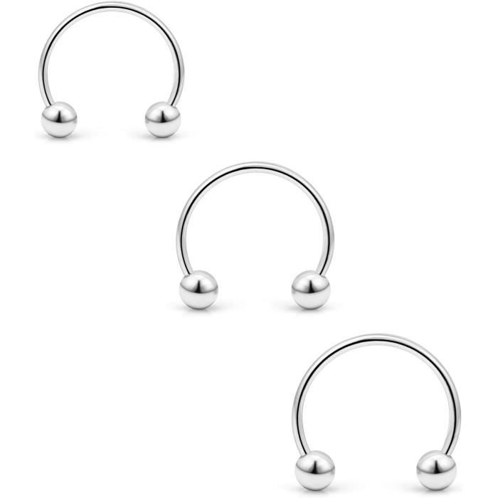 Anneau De Nez (Piercing) En Forme De Cœur - Acier Chirurgical 0.8mm (20G), Plusieurs Couleurs