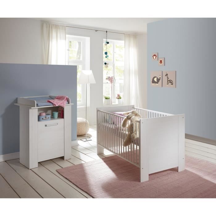 Miri Chambre Bebe Duo Lit 70 140cm Commode Avec Plan A Langer