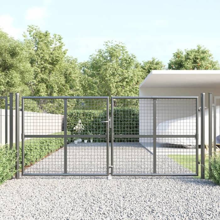 vidaXL Portal de jardin maille 300x175 cm acier galvanisé 154530