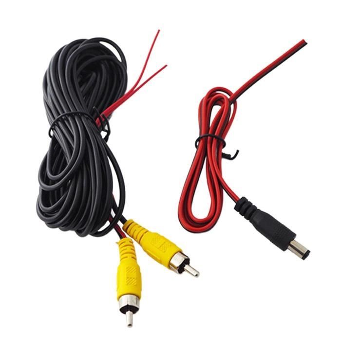 Cikonielf Câble De Caméra De Sécurité Câble CCTV Portable 3-en-1 Cordon