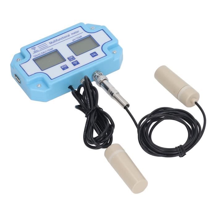 Testeur De Qualité D'eau WiFi 6 En 1 - Mesure PH, EC, TDS, Sel, Densité, Température - Pour Piscine, Aquarium, Laboratoire