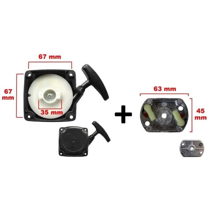 Lanceur Démarreur 4T Pour Tondeuse à Gazon Mitsubishi TU26 - Pièce De Rechange Facile à Installer