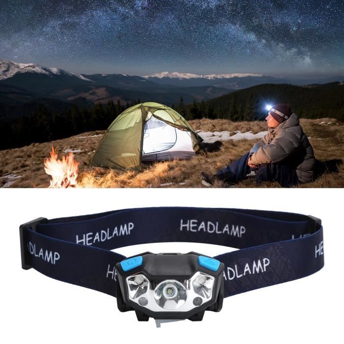 Lampe Frontale LED Rechargeable Sur USB - Clip, Capteur, étanche (Neuf)