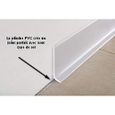 Plinthe souple flexible de haute qualité en PVC MadeInNature®/BLANC, hauteur 60mm (x) 15m longueur -1