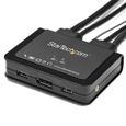 STARTECH - 2 PORT USB 4K60HZ DISPLAYPORT KVM SWITCH - OS INDEPENDENT - Couleur:Noir-1