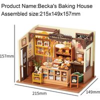 Rolife Maison Miniature De Noël – Kit DIY En Bois Avec Cheminée, Sapin, Meubles – Cadeau Enfant/adulte