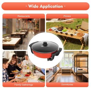 Casserole à Fondue Avec Séparateur - Acier Inoxydable - Ø 34 Cm - Compatible Induction - Parfaite Pour Les Repas Familiaux Et Les Fondues