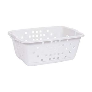Panier à Linge Pliable En Plastique Gris - Capacité 6 Kg, Avec Anse, Pour Rangement Linge Sale Ou Jouets