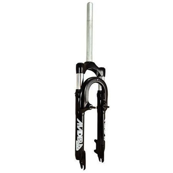 Fourche VTT 26 Pouces Alu Noir - Aheadset 1''1/8 - Fixation Disque - Tasseaux Démontables
