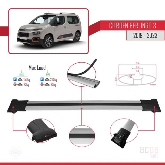 Filet de rangement intérieur de toit/plafond pour voiture Citroën Berlingo  modèle 2014 ou 2012 neuf - Équipement auto