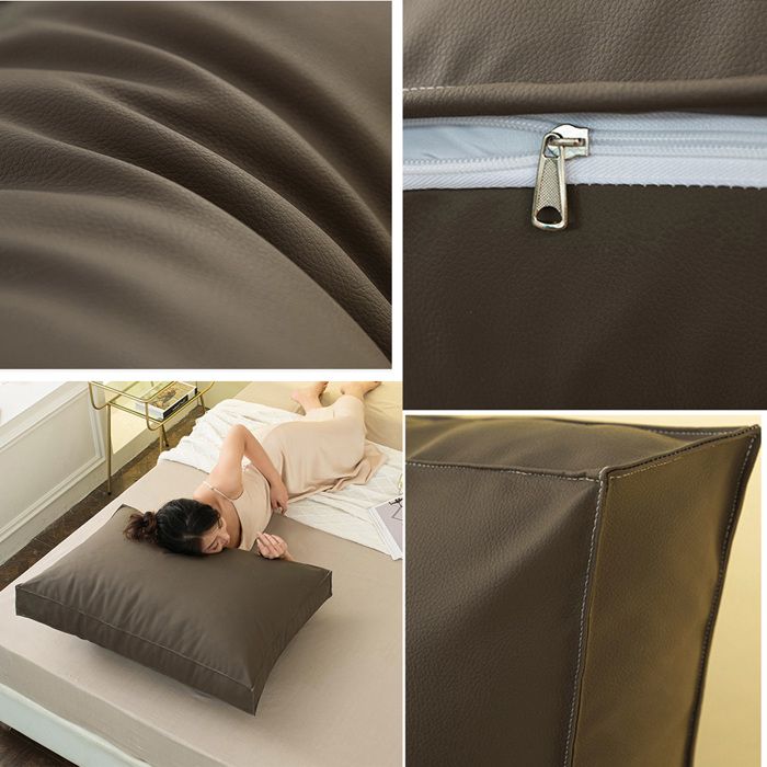 Coussin Lombaire Pour Tête De Lit - Support Dos Et Nuque, 80x25x5 Cm, Housse Lin Lavable - Pour Lit, Canapé, Lecture - 8