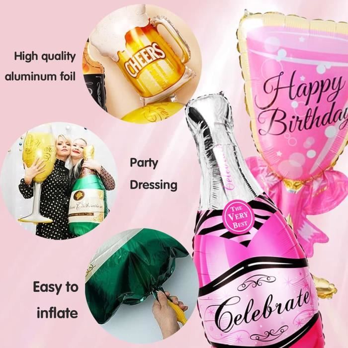 15 Ballons Décoratifs Oktoberfest - Motifs Bière, Pour Fêtes Et Festivals