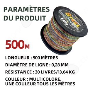 6 Bobines De Fil De Pêche Nylon Tortue - Résistance 4.9 Kg / 10.5 N - 100 Mètres (noir)