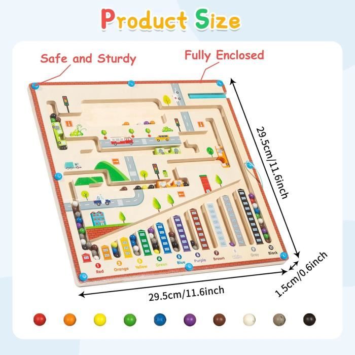 Jouet 3 Ans Jeu Enfant 3 Ans Jeu éducatif Montessori - Labyrinthe Jouet 3 Ans Jeu Enfant 3 Ans Jeu éducatif Montessori - Labyrinthe
