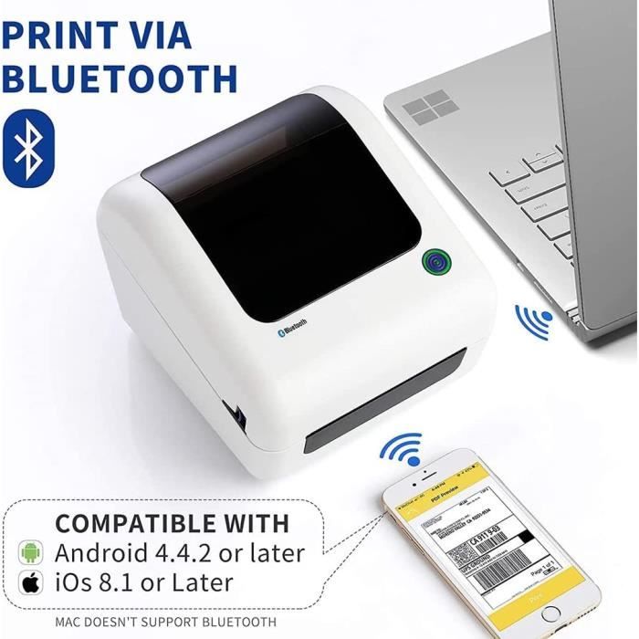 Phomemo Imprimante d'étiquettes Bluetooth 4 x 6 - Imprimante Thermique DHL  - Étiquettes d'expédition - Imprimante pour Colis d'expédition - Compatible
