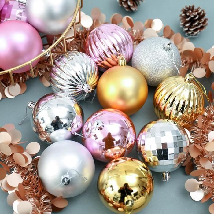 Boules De Noël Dorées 4cm - Lot De 32 Pour Sapin Et Décoration Intérieur/Extérieur - 11