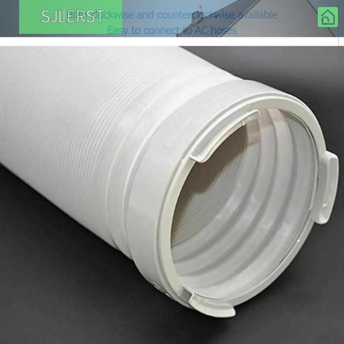Adaptateur Tuyau Échappement Climatiseur Portable - Carré Pour Midea KY-35 | Installation Sans Outil