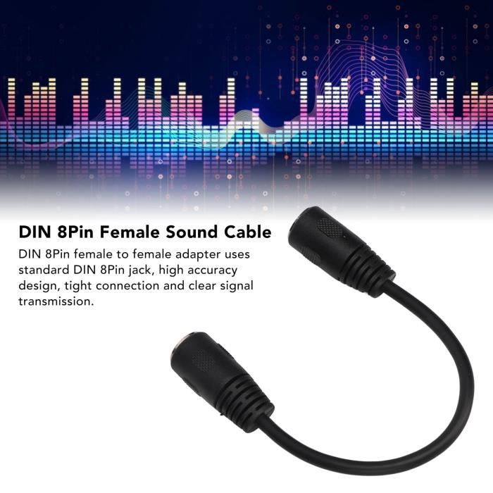 Cable Din 8 Broches Hdmi Câble DIN 8 Broches Mâle Vers DIN 8 Broches Mâle, Double Blindage, Câble Adaptateur Sonore DIN 8 Broches, Connexion étroite, Noyau En Cuivre Pur, Antidéflagrant, 16,4 Pieds Cable Din 8 Broches Hdmi Câble DIN 8 Broches Mâle Vers DIN 8 Broches Mâle, Double Blindage, Câble Adaptateur Sonore DIN 8 Broches, Connexion étroite, Noyau En Cuivre Pur, Antidéflagrant, 16,4 Pieds