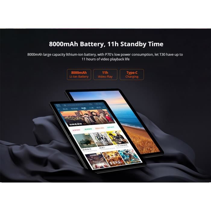 Tablette Tactile 10,1 pouces Teclast T30 4G Phablet3