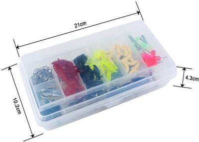 RoseFlower Leurres de Pêche Kit Spinnerbaits,Plastique vers,Minnow,Popper, Crayon en Métal Dur Leurres,Souples Pêche Jigs Crochets de Pêche