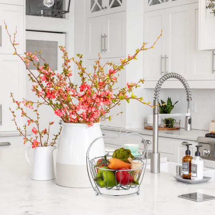 Lot De 2 Distributeurs à Fruits Spirale Relaxdays - Support Oranges Pommes En Métal Argenté