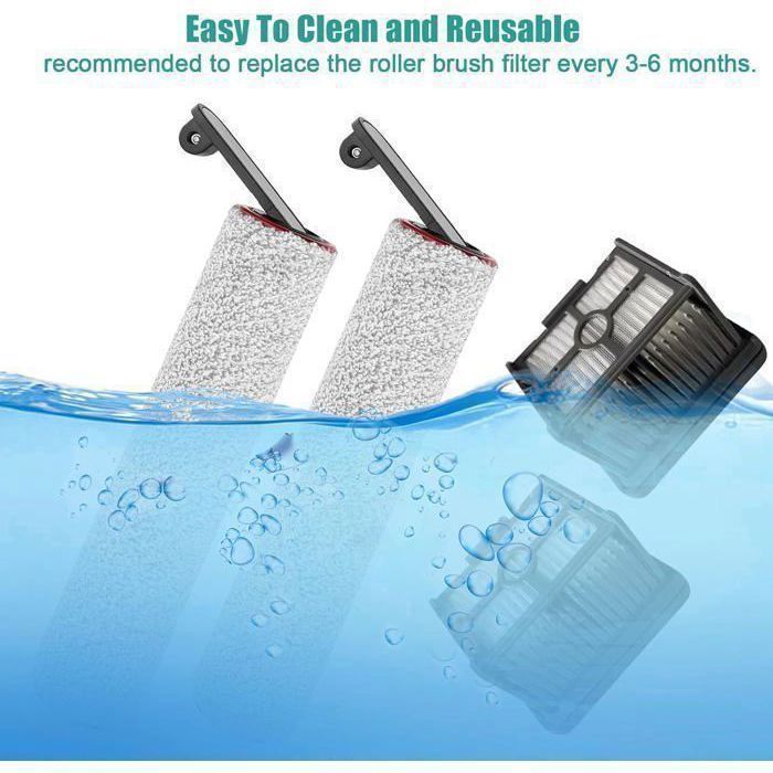 4 PiCes PiCes Pour Dreame H12 Pro Lave-Sol Machine Aspirateur