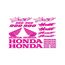 19,5cm x 4cm Stickers HORNET Honda