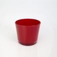Bougeoir - Pot à orchidée ALENA en verre, rouge, 12,5 cm, Ø 14,5 cm - Cache-pot en verre - Petit vase rouge - INNA Glas-0
