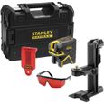 Stanley - Niveau laser multiligne Rouge portée 15 m avec accessoires - SCR-P5 ROUGE-0