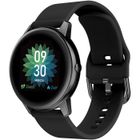 CHRONUS Montre Connectée pour femmes, Montre Connectée avec tensiomètre et moniteur de fréquence cardiaque-noir