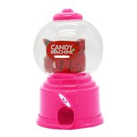 Tirelire,Mini Machine à bonbons pour enfants,distributeur de boules de gomme à bulles,banque de pièces- Rose[D33745]