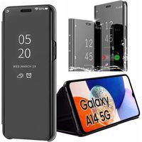 Coque pour Samsung Galaxy A14 4G/5G Noir Intégrale Effet Miroir Elégante Anti-Rayure Protection 360 Degré