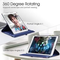 FINTIE Coque Compatible avec iPad Pro 12.9 Pouces 2ème / 1ère Génération 2017/2015 - Etui Rotation 360° Housse Sommeil/Réveil Aut