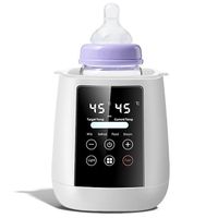 Chauffe-Biberon Electrique 6 en 1 JOULLI - Réchauffage rapide du lait pour bébé Chauffe-Aliments Sterilisateur Multifonction
