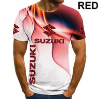 T-shirt de course - SUZUKI - Hommes - Manches courtes - Blanc - Vélo sur route
