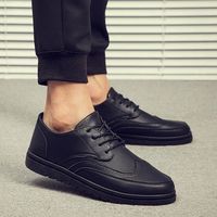 Nouveau style Chaussures en cuir pour hommes d'affaires formelles noires britanniques