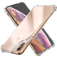 [Compatible Apple iPhone X] Coque Antichoc Silicone Transparent [Phonillico®]