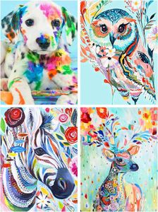 KIT MOSAÏQUE Diamond Painting Kits Complet Animaux, 4 Pack Pein