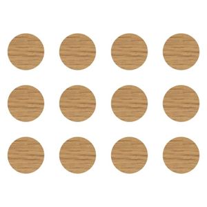 20x Cache Vis Marron Pin Pozidrive Pz2 Cruciforme Capuchon Protection Meuble Universel 32610997